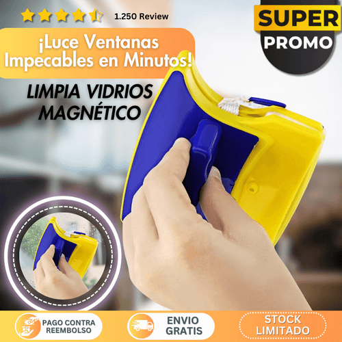 Limpiador Magnetico Para Vidrios Y Ventanas + Envio gratis